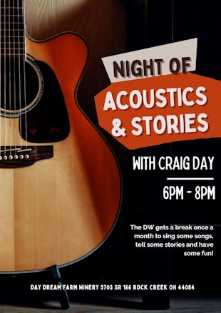 Live Music & Stories w/ Craig @ Day Dream Winery