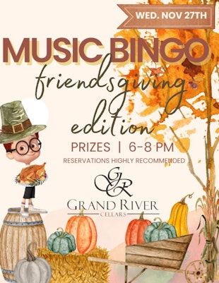 Music Bingo Friendsgiving edition @ GRC