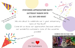 Customer Appreciation Day @ The Boot