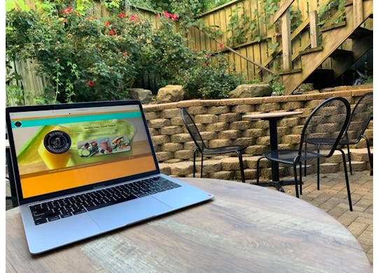Blended Smoothie Patio Laptop
