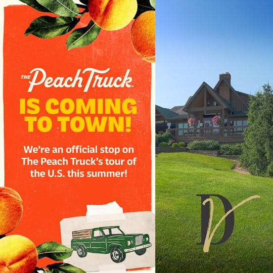 The Peach Truck at Debonné Vineyards