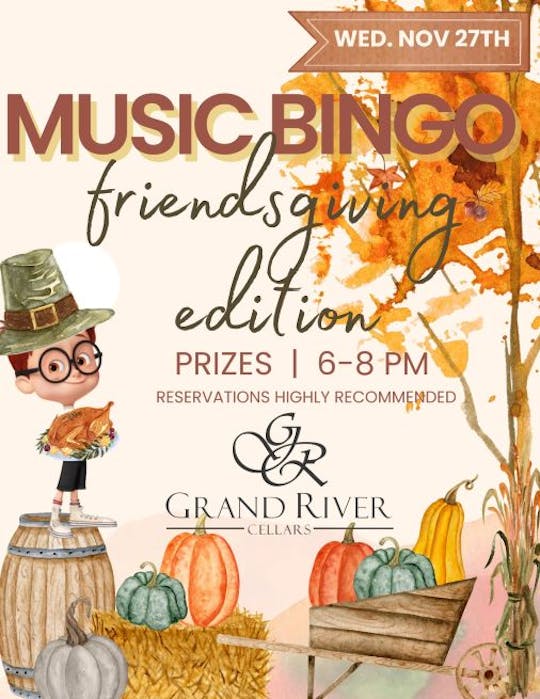 Music Bingo Friendsgiving edition @ GRC