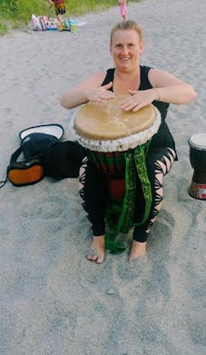 Shanti Love Yoga Leah Drum Beach