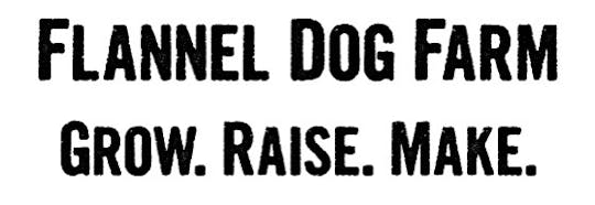 Flannel Dog Farm Logo