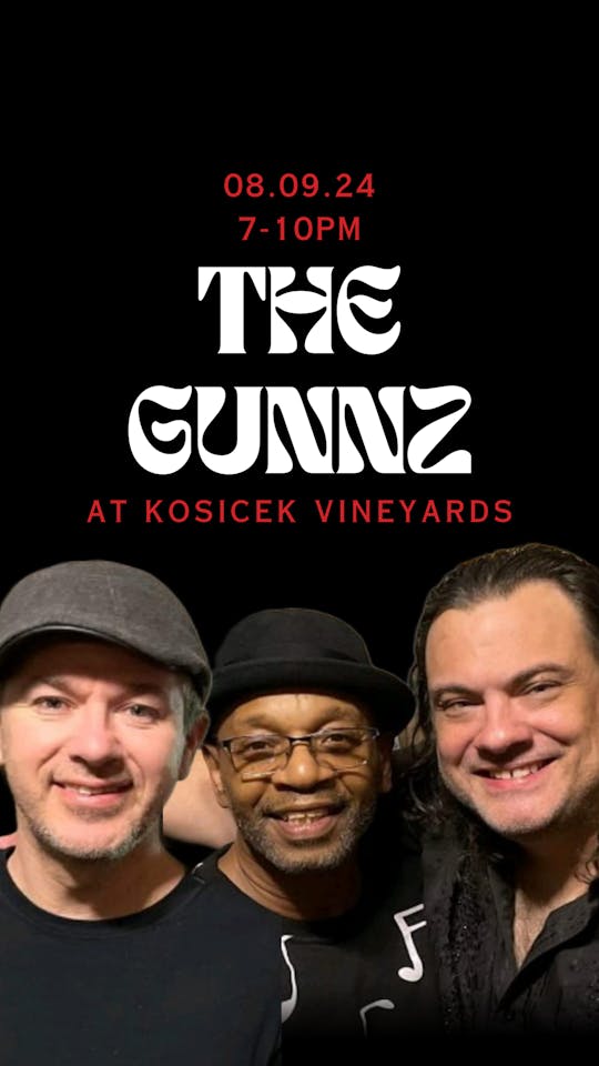 The Gunns (live music) @Kosicek Vineyards