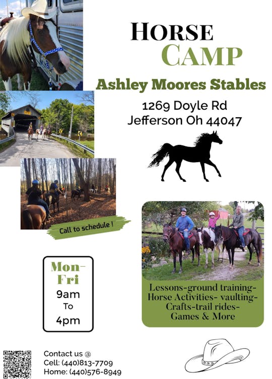 Ashley Moore Stable Summer Camp | Ashtabula County Visitors Bureau